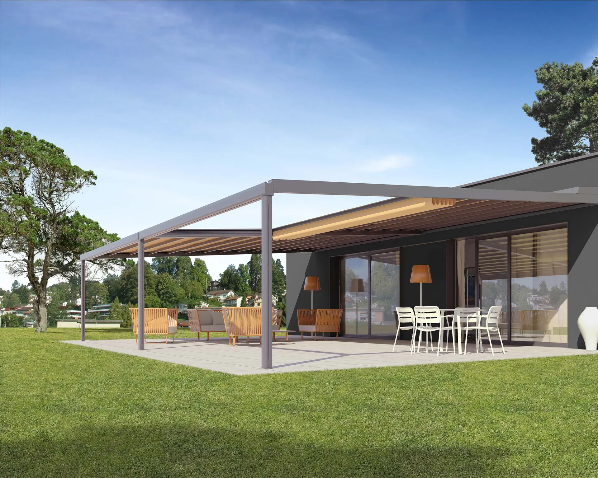 pergolas à toile coulissante